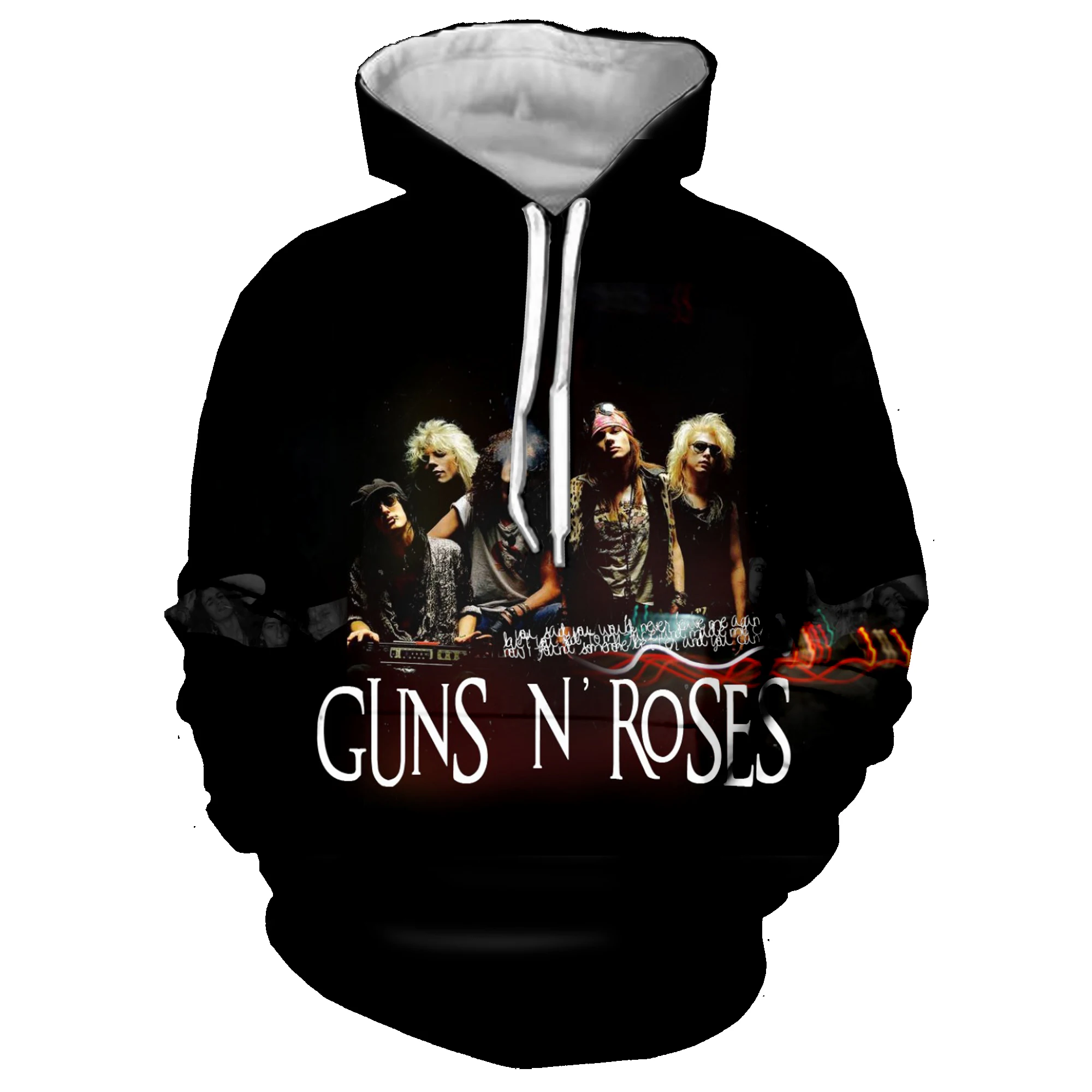3D принт пистолеты N' Roses Группа рок куртка для мужчин/wo мужчин хип хоп толстовки осень уличная толстовка одежда спортивные костюмы Топы