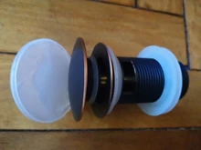 Faucet-Accessories Brushed Sink Drain Bathroom Basin Brass-Material Black White Pop-Up