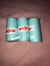 Pegatina imprimible papel de rollo de papel térmico directo con auto-adhesivo 57*30mm (* 1.18in 2,17) para PeriPage A6 bolsillo PAPERANG P1/P2