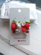 50pcPaper earrring estilo hecho a mano cartulina para pendientes 5x 5cm/3x3cm /5cm x 9cm /5x6,5 cm /5x7cm marrón/blanco de la joyería de DIY Tarjeta de paquete