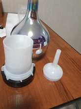 Aroma Diffuser Glass-Vase Essential-Oil Cool-Mist-Humidifier Waterless Auto Light And