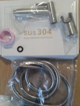 Faucet-Sprayer Shower-Head Toilet Bidet Bathroom Stainless-Steel Self-Cleaning No-Punch