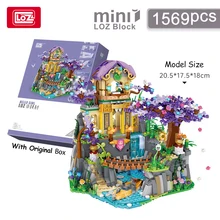 

MOC Creative LOZ MINI Arcane Lost Regnum House Model Building Block City Garden Adventurer With Figures Bricks Kids Toys Gifts