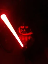 Double-edged sable láser RGB 7 cambio de colores Láser LED espada dos en uno en conmutable Saber sonido completa mango de Metal Cosplay regalo