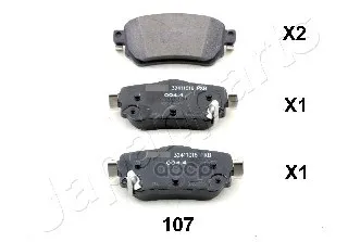 Колодки Тормозные Nissan Qashqai/X-Trail 14- Задние Japanparts Pp107af Japanparts арт. PP107AF