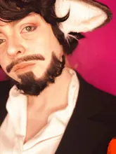 LiangMo-Barba de encaje para hombres, Cosplay, Invisible, pelo de barba falso, hecho a mano, bigote, pelo realista