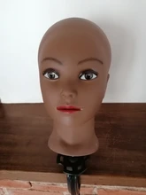 Soporte de cabeza de maniquí para práctica de cosmetología, cabeza de maniquí para entrenamiento africano para Estilismo de cabello, nuevo