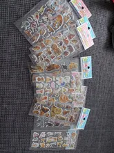 Pegatinas con dibujos animados en 3D para niños, 10 hojas diferentes, divertido para juguete álbum de recortes, teléfono, portátil, regalos, animales, tigre