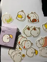 46 unids/pack lindo conejo pegatinas de etiqueta decorativos papelería pegatinas Scrapbooking pegatinas DIY S18