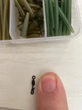 JSM 120 Uds. Accesorios de pesca de carpa aparejos mangas antienredos gomas traseras Clips de plomo de seguridad conjunto rótulas de cambio rápido con caja