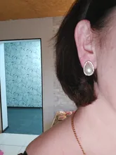 JIOFREE-pendientes de perlas de imitación para mujer, joyería Maxi sin perforaciones para fiesta de boda, regalo amor Navidad