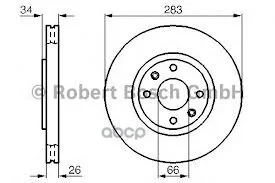 Тормозной Диск Передний Bosch арт. 0986478979