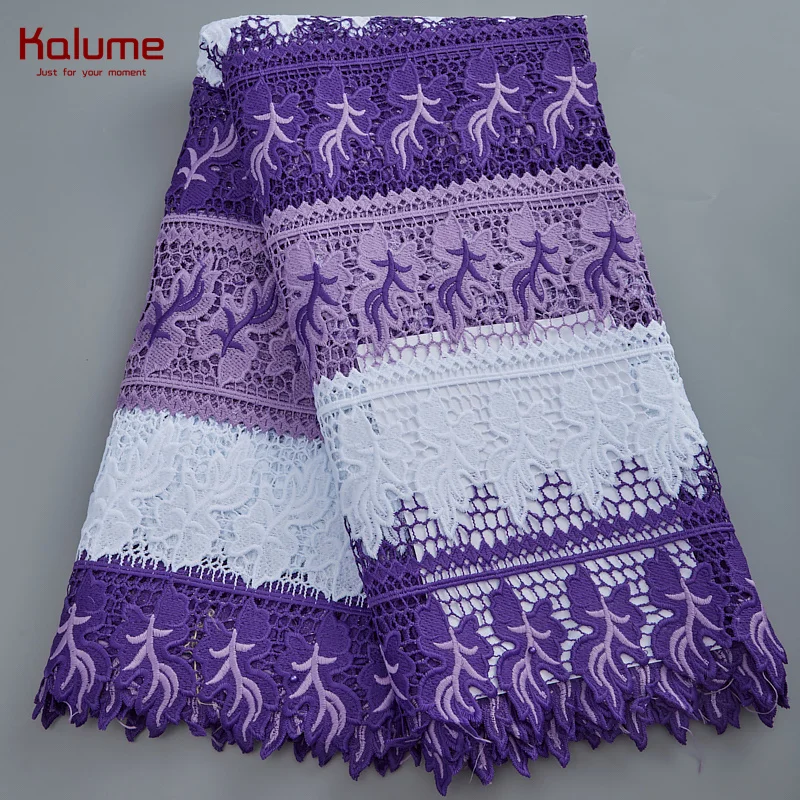 

Kalume African Guipure Fabric 5 Yards French Guipure Cord Lace Fabric 2022 Nigerian Water Soluble Lace Fabric For Diy Sew H2818