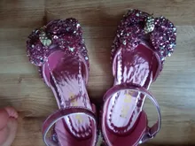 Girls Sandals Princess-Shoes Open-Toed Children ULKNN for Explosion-Models Korean-Version