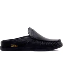 Sail-Lakers черные кожаные открытые мужские Тапочки