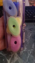 5 uds Neutral pluma borrable borrador especial mezcla enviar elíptica de plástico de goma para borrar de estudiante estudio papelería de la Oficina de la escuela suministros