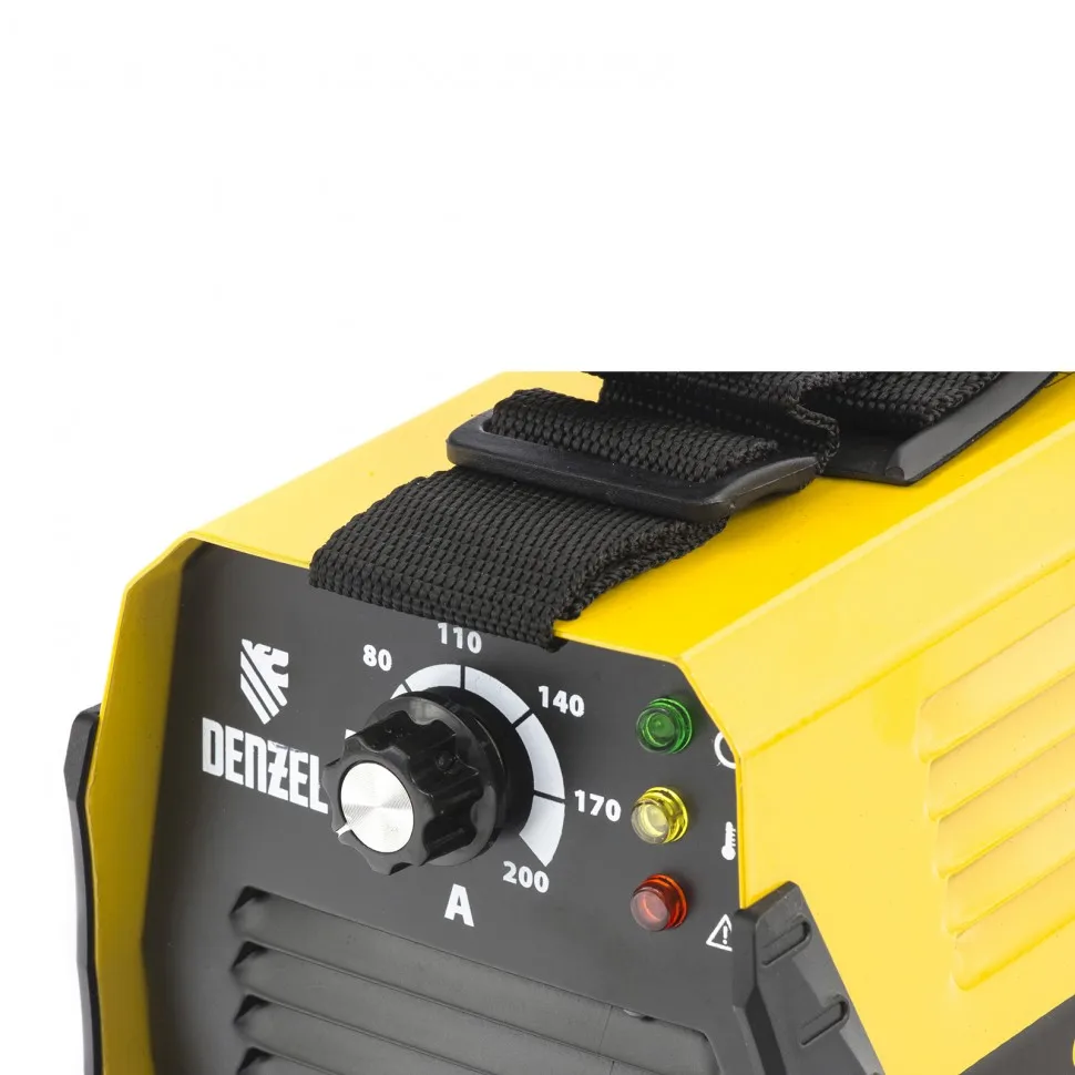 Аппарат сварочный инверторный DENZEL DS-200 Compact 94373 (Диапазон тока 20-200А, мощность 6,6 кВт, диаметр электрода 1,