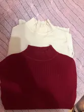 Women Sweater Pullovers Knitted Turtleneck Long-Sleeve Elasticity Streetwear-Top Multicolor