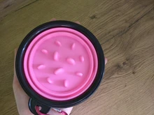 Tazón de comida lenta para perros, cuencos plegables de silicona para mascotas, tazón portátil de viaje para perros, plato de desarrollo interesante, 1000ML