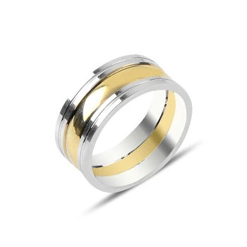 

Silver 925 Sterling Gold Plated Wedding Ring