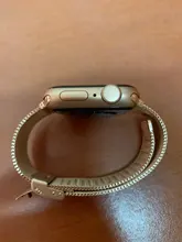 Correa Milanesa para Apple Watch, banda de 44mm y 40mm para iWatch de 38mm y 42mm, accesorios para Apple watch serie 3 4 5 6 se