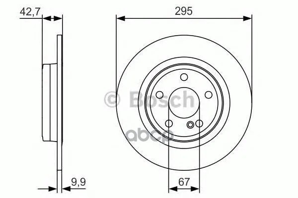 Диск Тормозной Mb: A-Class 12-, B-Class 11-, Cla 13-, Gla-Class 13- Bosch арт. 0986479A04