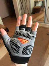 Guantes antideslizantes de silicona para ciclismo, para hombre y mujer, de medio dedo, transpirables, para deportes de choque, D40