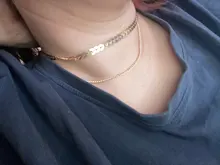 Collar bohemio multicapa con cadena plana para mujer, joyería de cuello, dos Collares con capas, collar de avión de espina de pescado