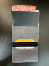 Bycobecy de tarjeta de crédito titular de la cartera de las mujeres de los hombres de Metal RFID Vintage bolso de cuero de poliuretano Crazy Horse Banco titular de caso