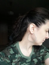 Pendientes de aro de 100% Plata de Ley 925 para mujer, aretes de aro de plata simples, Piercing