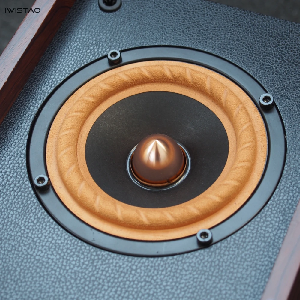 Iwistao HIFI полный диапазон 4 дюйма трехполосный сбалансированный ткань подвесной край вокальный 25 Вт, рост от 75 до 20 кГц 89dB 4/8 Ом
