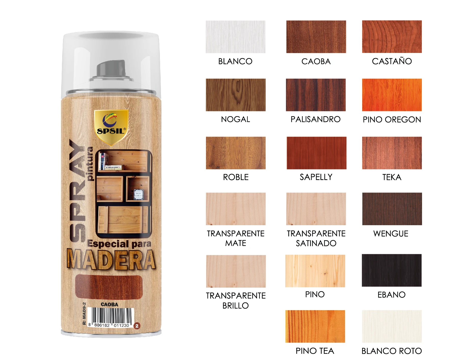 Pintura en spray 200ml/400ml,efecto madera, disponible en varios