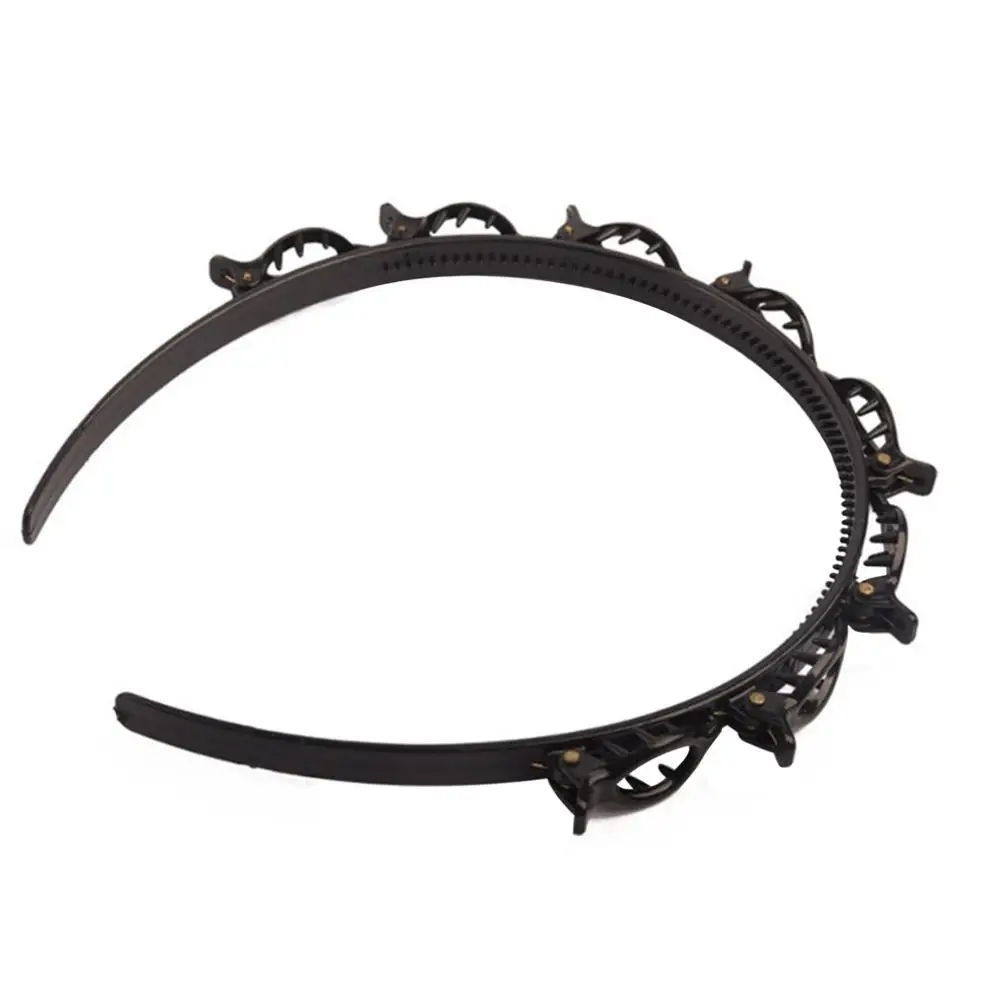 

Comfortable Lightweight Korean Fixed Bangs Clip Double-layer Hair Tie Headband