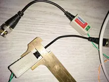 2 uds (1 pares) AHD/CVI/TVI torcido BNC CCTV vídeo Balun pasivo transceptores de fibra óptica UTP Balun BNC Cat5 CCTV UTP vídeo Balun