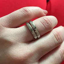 Anillo ajustable con forma de Luna y sol para hombre y mujer, anillos de apertura minimalistas de Color plateado, joyería de compromiso