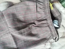 Plaid Pants Trousers Joggers Harajuku Women Streetwear Korean-Style Plus-Size Autumn