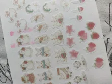 45 unids/pack de Fox zorro lindo y Hojas de arce de la etiqueta engomada de papel artesanías adhesivas palo etiqueta de la computadora portátil DIY decoración niños regalo de papelería