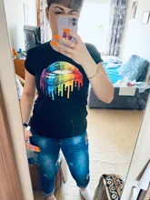 Shirt Lips Tees Base Women Tops Funny Leopard Summer Fashion O-Neckblack ZOGANKIN