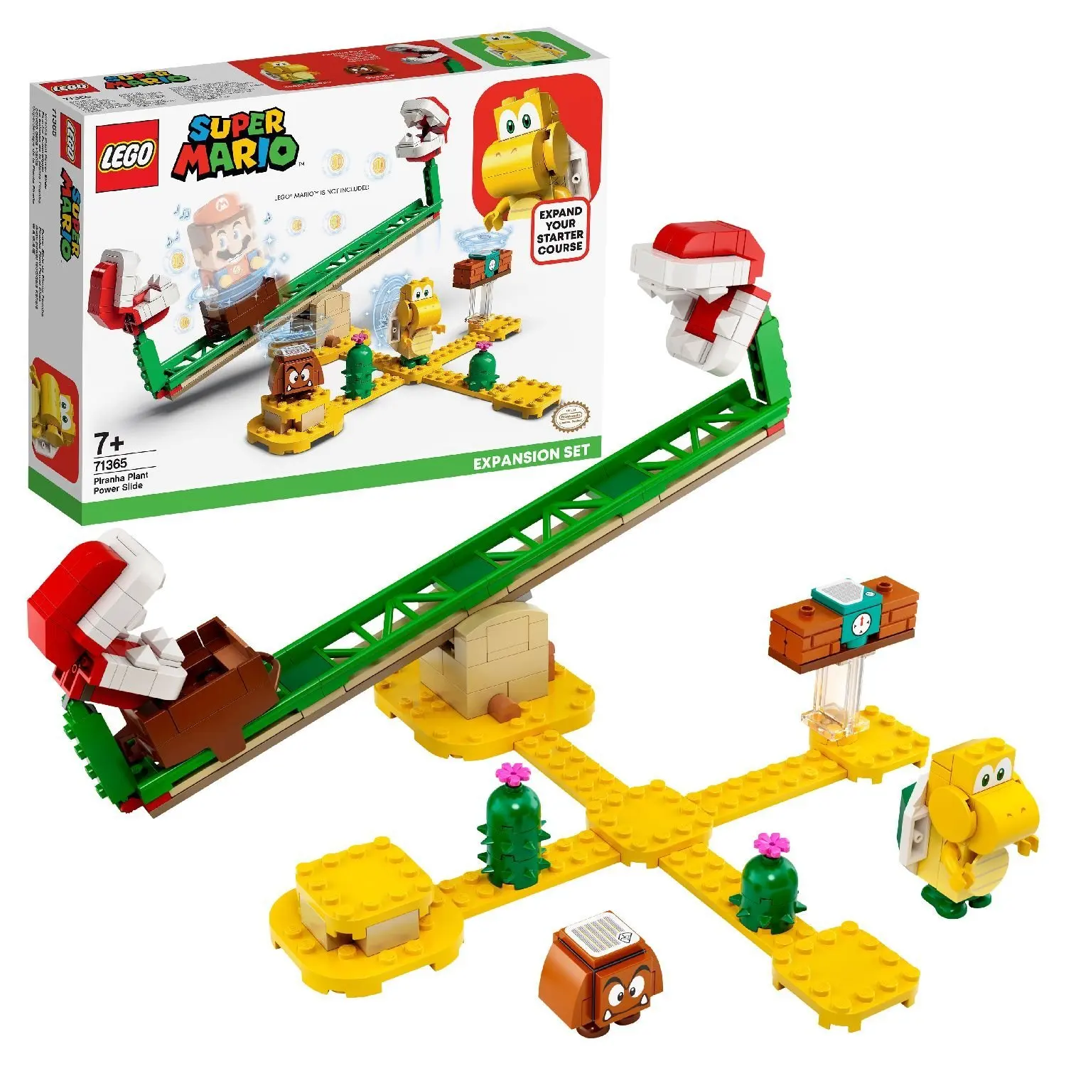 Конструктор LEGO Super Mario 71365 Дополнительный набор Мощная атака Растения-пираньи |