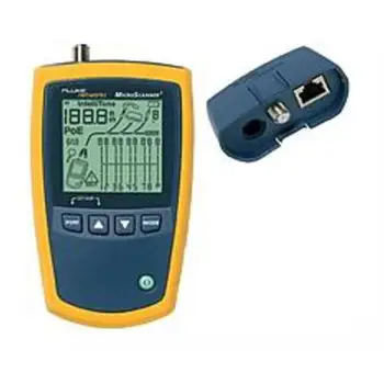 

Fluke Networks MS2-100 MicroScanner2 Copper Cable Verifier with Built-In IntelliTone Toning, Troubleshoots RJ11, RJ45, Coax, T