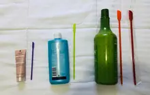 4 unids/lote Flexible de silicona espátula reutilizable Belleza Cocina seguro la última gota espátula cara cepillo de la máscara de belleza herramientas maquillaje brochas