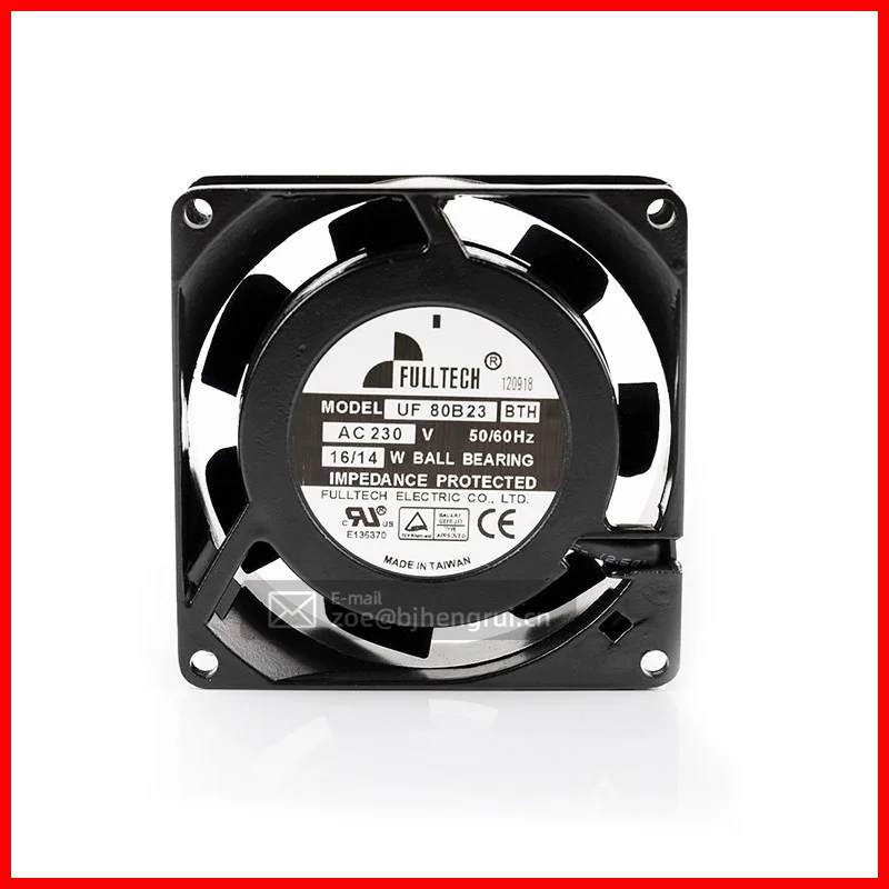 

New UF-80B23 BTH 8025 230V 8cm 80x80x25mm 16/14W 0.09/0.07A 50/60HZ 2600/3100RPM cabinet axial cooling fan