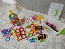 ZKZC-bloques de construcción magnéticos de gran tamaño para niños, juego de bloques de construcción de diseñador magnético, 180 Uds., Juguetes DIY para niños, regalos