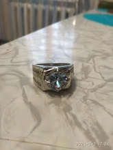 FDLK-anillo brillante de lujo para hombre, de plata, color blanco Natural, 2.5CT, banda de cristal para boda, joyería de fiesta, Tamaño 7, 8, 9, 10, 11, 12