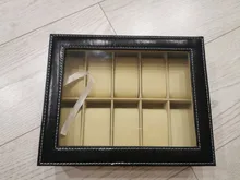 Caja de almacenamiento de reloj de cuero PU para hombre, organizador mecánico con 2/6/10/12 ranuras, expositor de relojes, Cajas de Regalo de joyería
