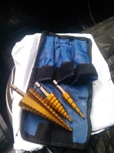 3pc Hss conjunto de broca de paso cono cortador agujero cónico métrico 4 - 12 / 20 / 32mm 1 / 4 titanium de metal recubierto de hex brocas de sierra