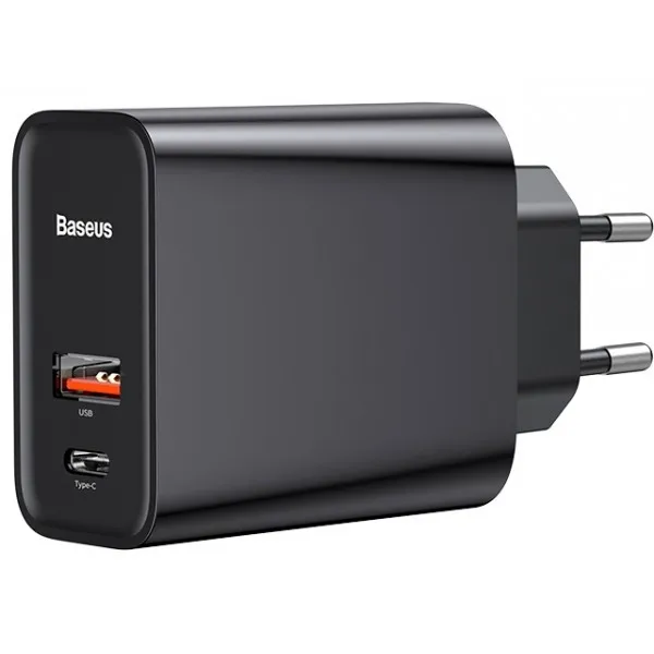 Сетевое зарядное устройство Baseus Speed PPS Quick charger C+U 30W EU CCFS-C01(Черный
