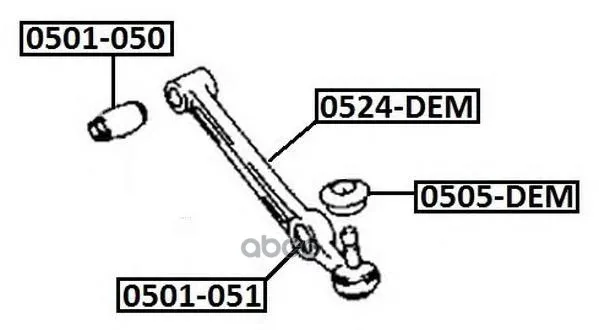 Рычаг Подвески Поперечный Mazda: Demio Aedm01 1998-Mazda Demio Dw 1998- ASVA арт. 0524DEM