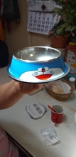 New Pet tableware Stainless Steel Dog Basin Cartoon Dog Bowl Puppy Food Container Cat