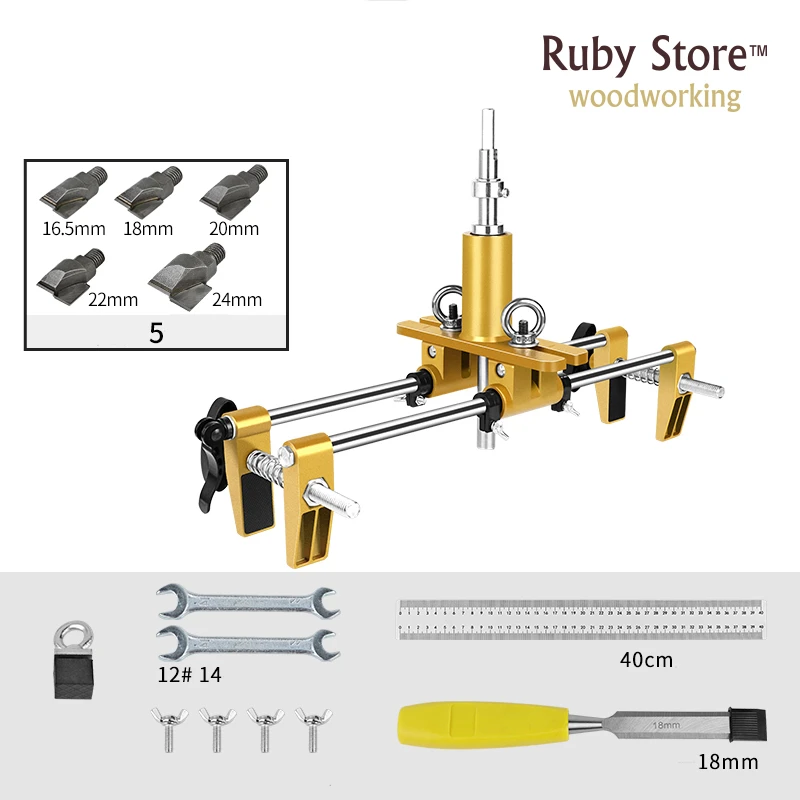 Door Lock Installation Mortising Jig Tool Kit Set Woodworking Drill